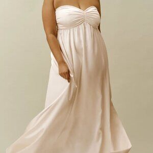 NWT Reformation Ivory Gabbie Silk Dress.